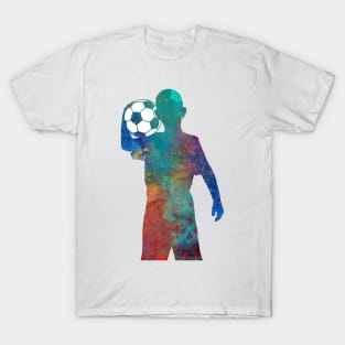 Soccer player boy with ball T-Shirt